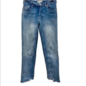 H&M Coachella High Rise  Button Fly Skinny Jeans